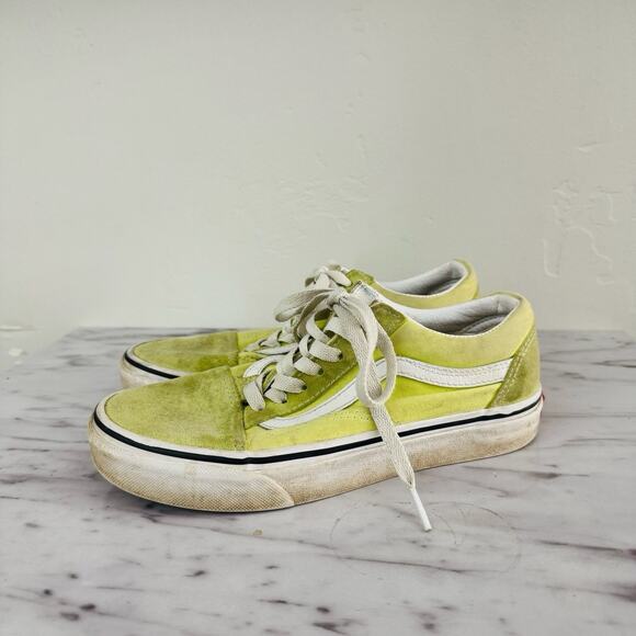Vans Old Skool Low Top Sneakers Lime Women’s Size 6 - Picture 1 of 9